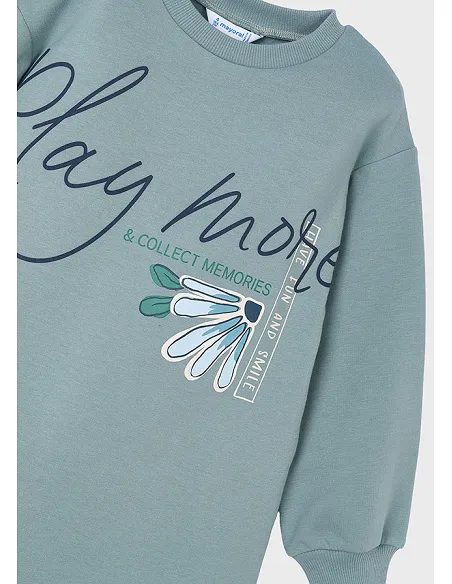 Vestido felpa evase - Salvia   | MAYORAL