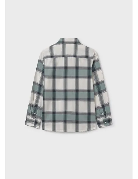 Camisa m/l cuadros - Pino    | MAYORAL