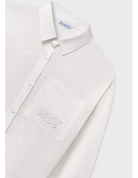 Blusa bolsillo - Nata    | MAYORAL