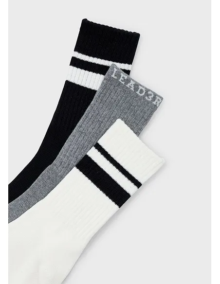 Set 3 calcetines largos - Negro    | MAYORAL