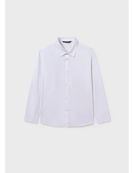 Camisa m/l basica - Blanco   | MAYORAL