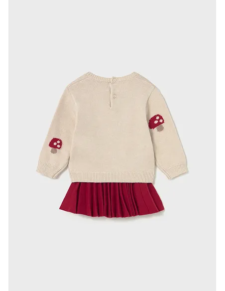 Conj. falda tricot - Rojo      