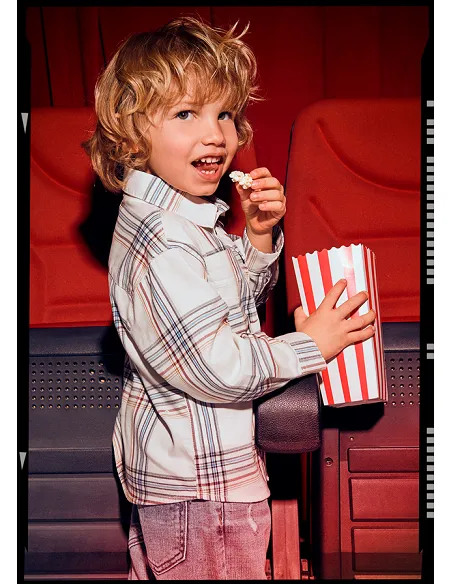 Camisa m/l cuadros - Cereal    