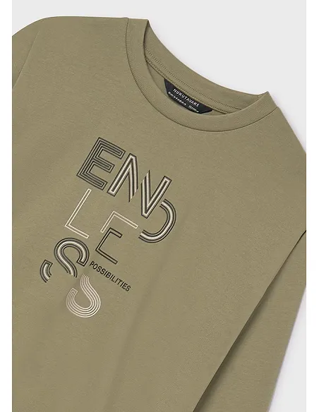 Camiseta m/l basica - Pesto    | MAYORAL