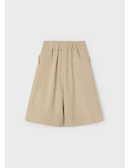 Falda pantalon midi - Madera