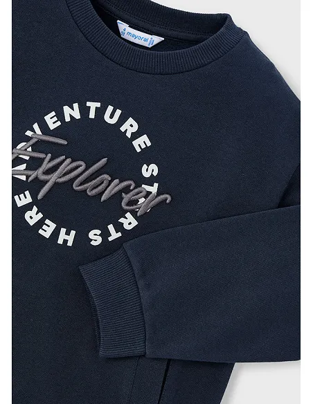 Pullover bordado - Marino    