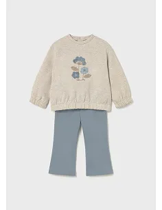 Conj. leggings pullover - Blue bell 