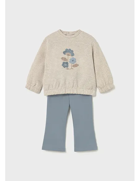 Conj. leggings pullover - Blue bell 