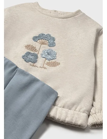 Conj. leggings pullover - Blue bell 