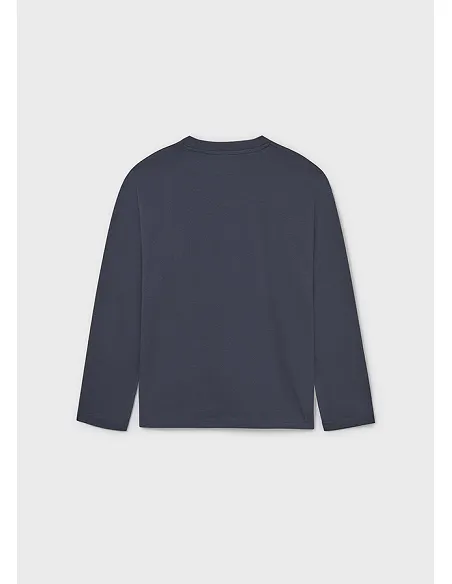 Camiseta m/l bolsillo - Marino    