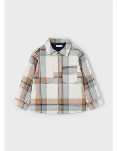 Cazadora cuadros - Caramelo  