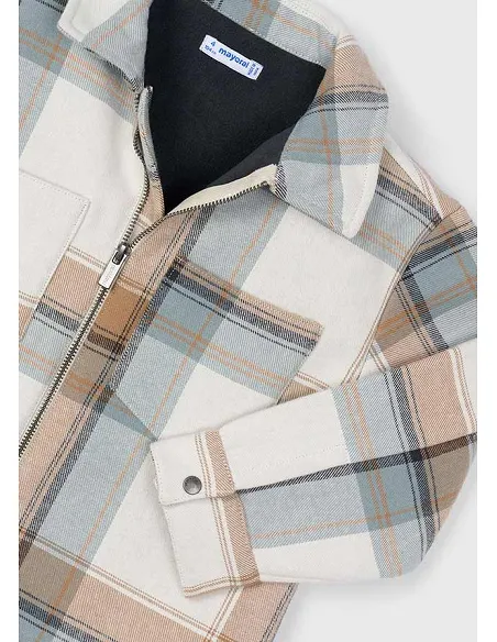 Cazadora cuadros - Caramelo  