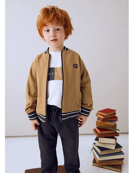 Chandal bomber camiseta - Caramelo  