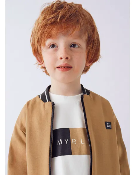 Chandal bomber camiseta - Caramelo  