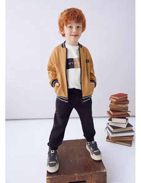 Chandal bomber camiseta - Caramelo  