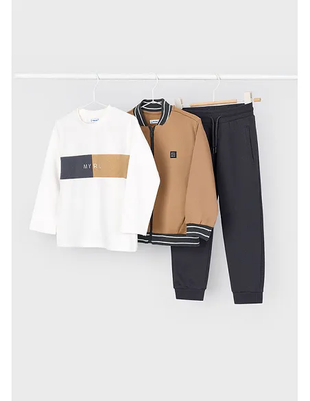 Chandal bomber camiseta - Caramelo  