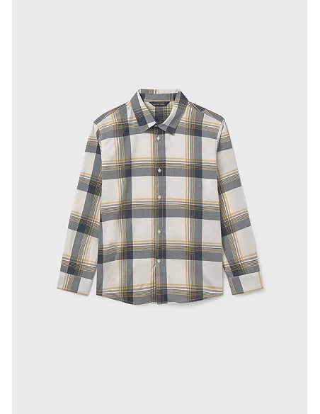 Camisa m/l cuadros - Marino    