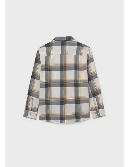 Camisa m/l cuadros - Marino    