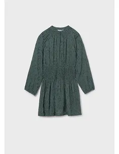 Vestido gasa lurex - Eucalipto | MAYORAL