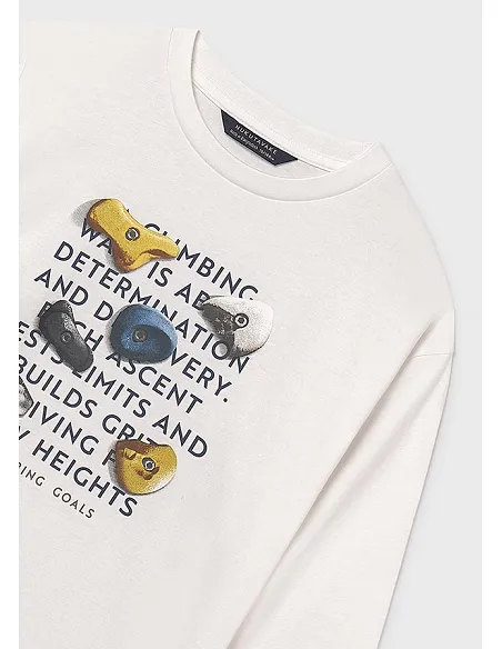 Camiseta m/l print hd - Nata-rocod