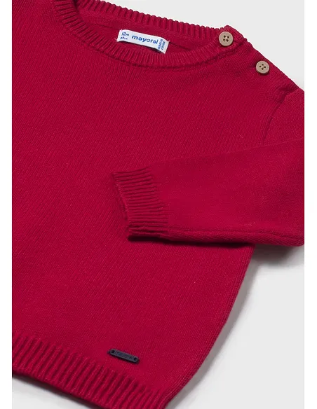 Jersey c/redondo basico - Rojo      