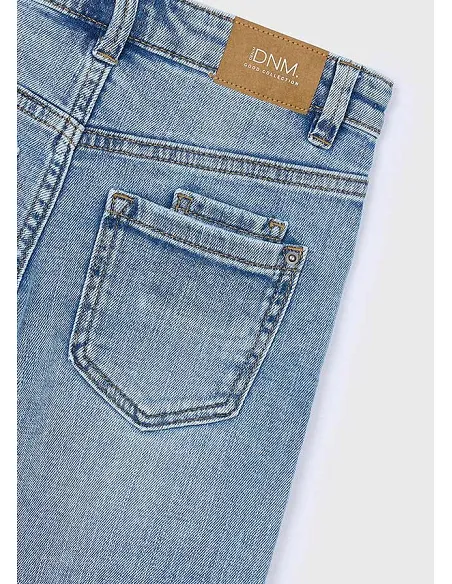 Pantalon denim wide fit - Medio     