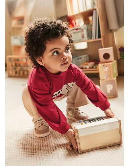 Conj. pantalon largo - Rojo      