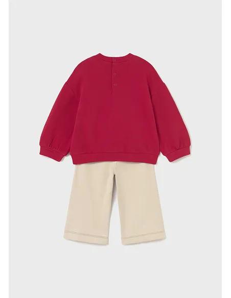 Conj. pantalon largo - Rojo      
