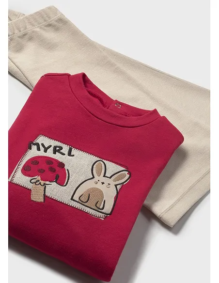 Conj. pantalon largo - Rojo      