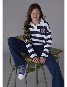 Con. pantalon largo polo - Petroleo  