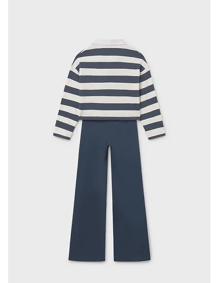 Con. pantalon largo polo - Petroleo  