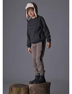 Pantalon contraste plana - Lodo    | MAYORAL