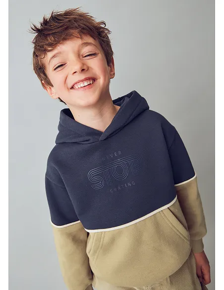 Pullover color block - Marino    