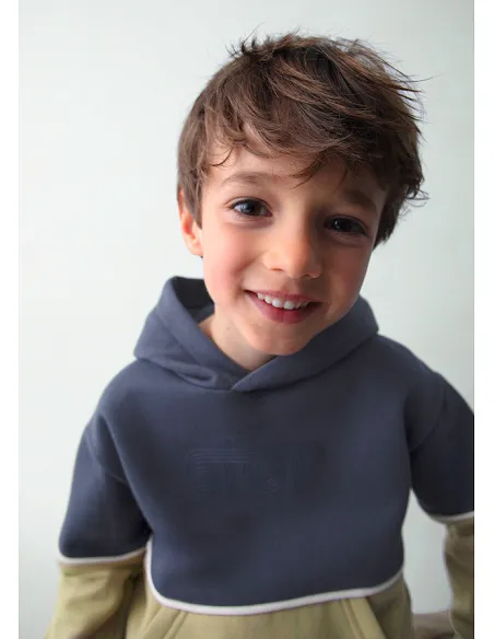 Pullover color block - Marino    