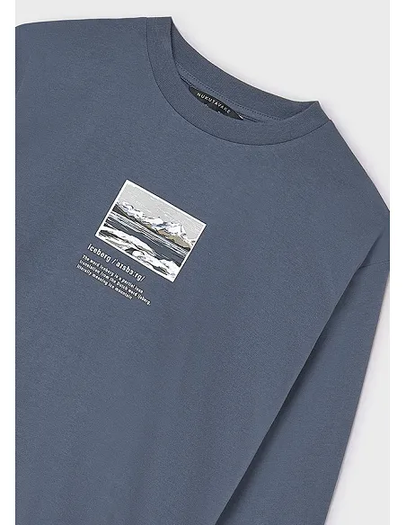 Camiseta m/l "iceberg" - Acero     