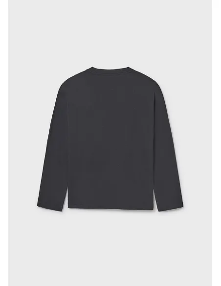 Camiseta m/l bolsillo - Negro    | MAYORAL