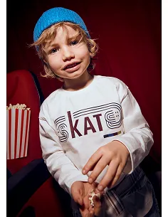 Camiseta m/l skate - Nata      