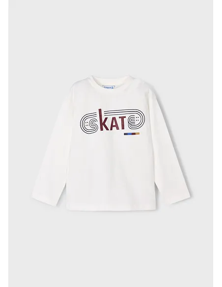 Camiseta m/l skate - Nata      