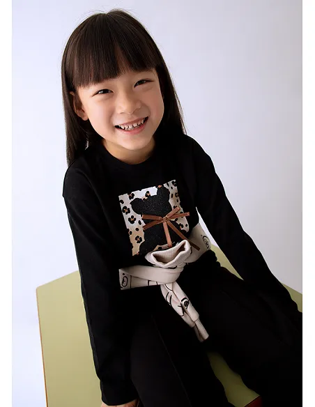 Camiseta m/l - Negro    | MAYORAL