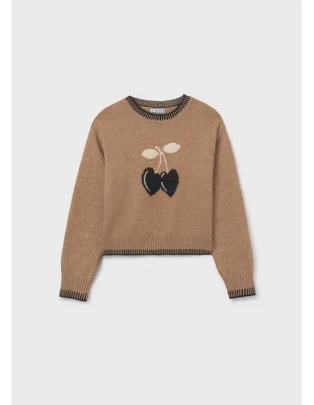 Jersey jacquard - Camel     