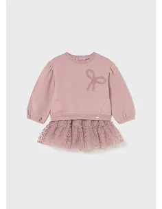 Conj. falda tul - Cuarzo    