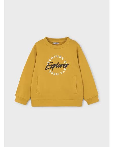 Pullover bordado - Mostaza   