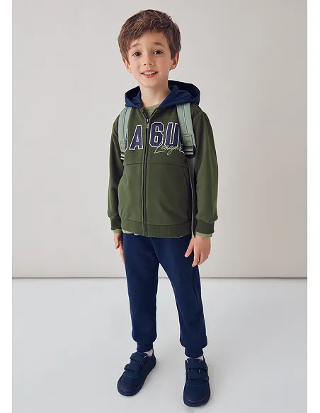 Chandal felpa 2p basico - Oliva    | MAYORAL