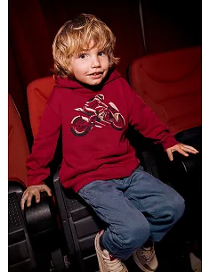 Pullover print relieve - Rojo      