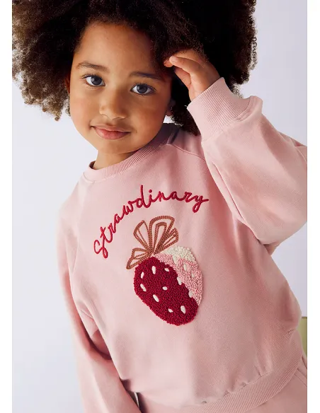 Chandal loose bordado - Nude | MAYORAL