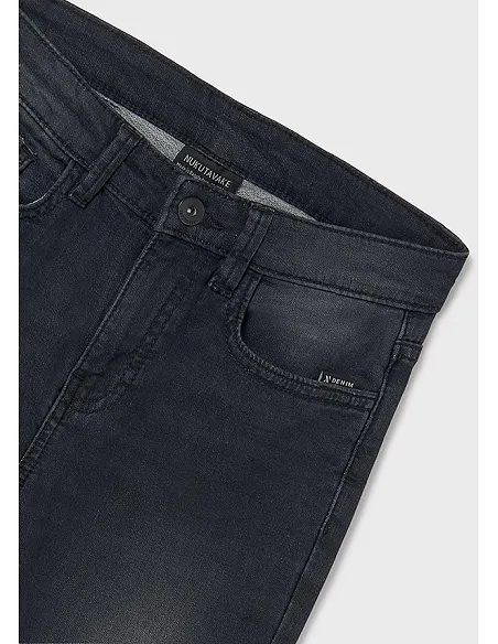 Pantalon soft denim - Negro    | MAYORAL