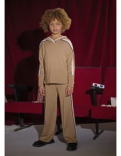 Con. pantalon tricot capucha - Camel vig  | MAYORAL