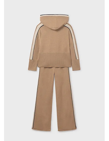 Con. pantalon tricot capucha - Camel vig  | MAYORAL