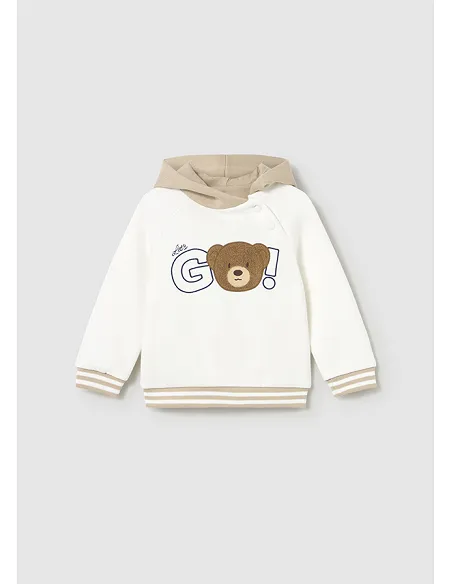 Pullover capucha - Nata    | MAYORAL