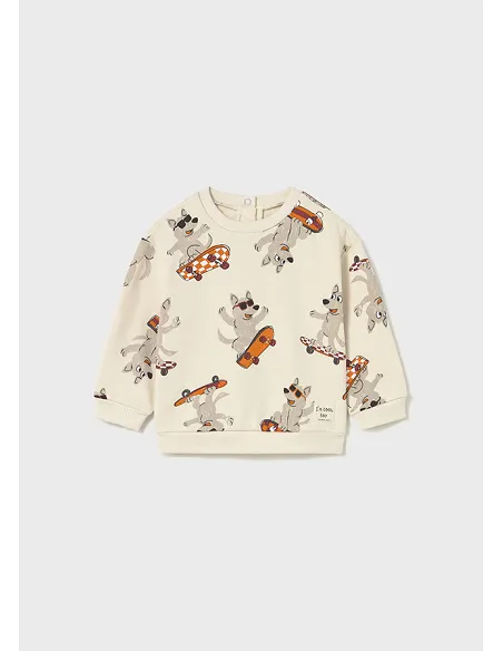 Pullover estampado - Seta    | MAYORAL